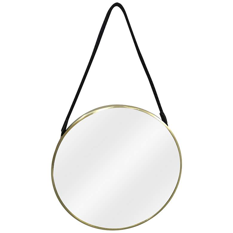 Image 1 Crestview Collection Hadley Brass 18" Round Wall Mirror
