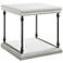 Crestview Collection Hanover 25" Wide White Wood End Table