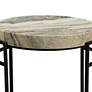 Crestview Collection Harvey 18" Wide Marble Side Table