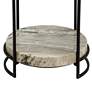 Crestview Collection Harvey 18" Wide Marble Side Table