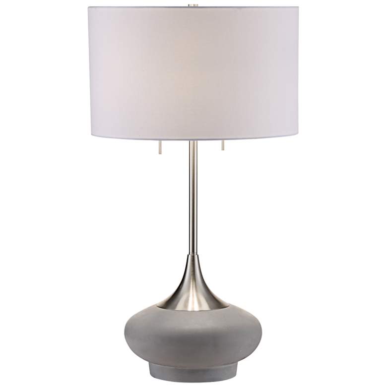 Image 1 Crestview Collection Hayden 32" High Textured Concrete Table Lamp