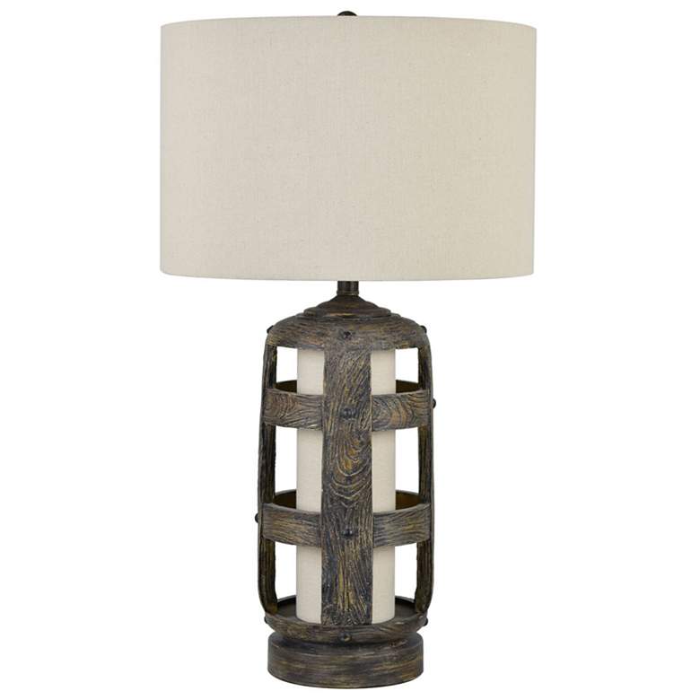 Image 1 Crestview Collection Hayward 30" Rustic Modern Night Light Table Lamp