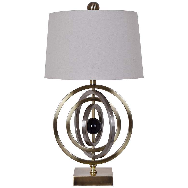 Image 1 Crestview Collection Helix Antique Brass Table Lamp