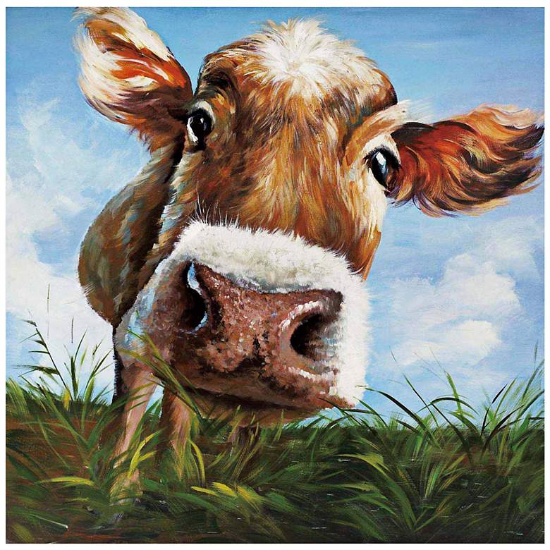 Image 1 Crestview Collection Hello 39 1/2" Square Canvas Wall Art