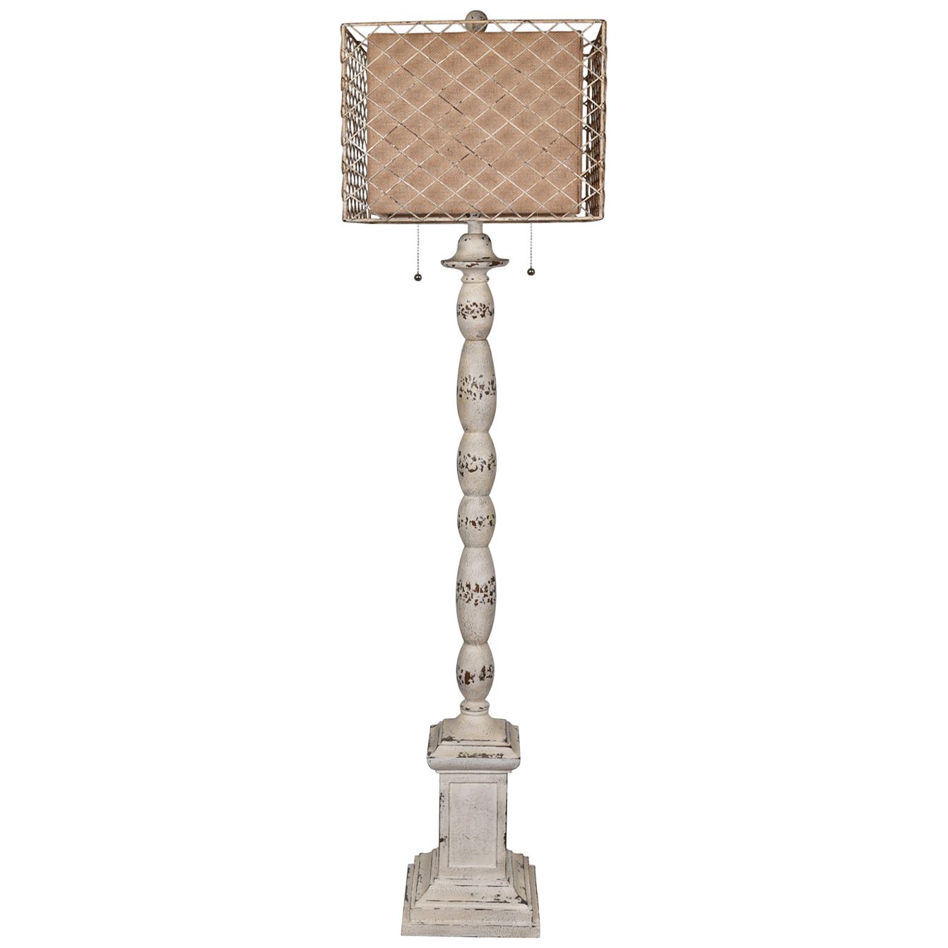 holcomb white floor lamp