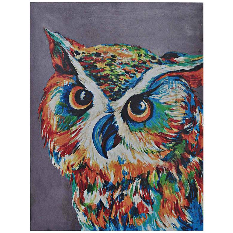 Image 1 Crestview Collection Hootie 40 inch High Canvas Wall Art