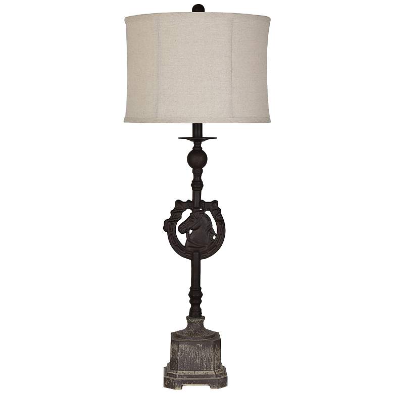 Image 1 Crestview Collection Horse Stable Rustic Iron Table Lamp