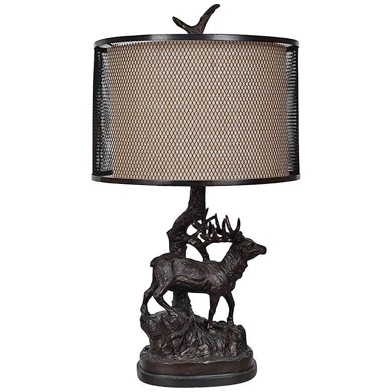 Image 1 Crestview Collection Hunters Walk Resin Bronze Table Lamp