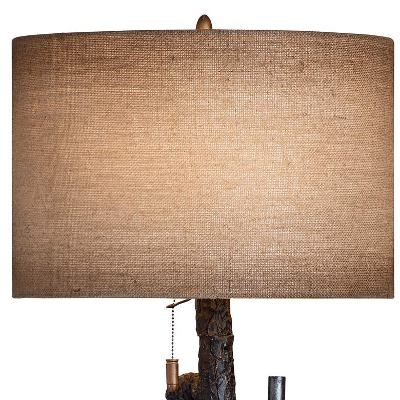 Image 3 Crestview Collection Huntington Brown Tree Trunk Floor Lamp more views