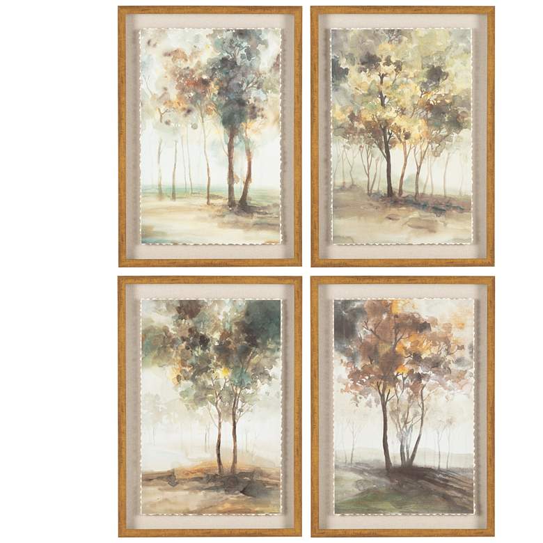 Image 1 Crestview Collection Indian Summer Shadow Box Art Set of Four