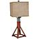 Crestview Collection Jackstay Rustic Red Table Lamp