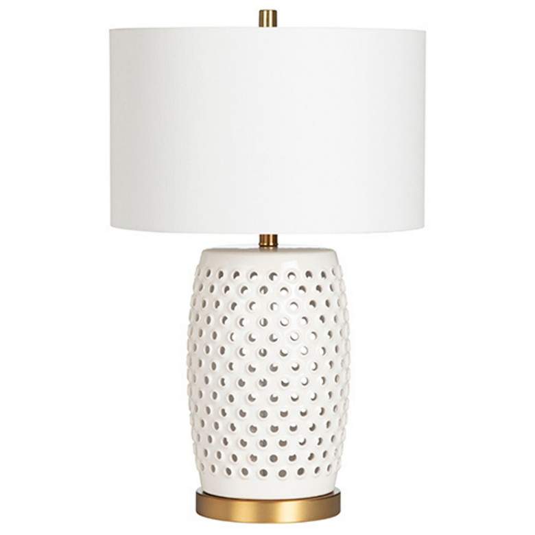 Image 1 Crestview Collection Jameson Multihole Ceramic Table Lamp with Nightlight
