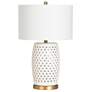 Crestview Collection Jameson Multihole Ceramic Table Lamp with Nightlight