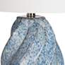 4_Crestview Collection Janice 28" High Swirl Blue Ceramic Table Lamp more views