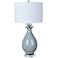 Crestview Collection Jarvis Cool Gray Ceramic Urn Table Lamp
