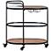Crestview Collection Jaxon Wood and Metal Bar Cart