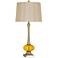 Crestview Collection Jeanie Gold and Amber Table Lamp