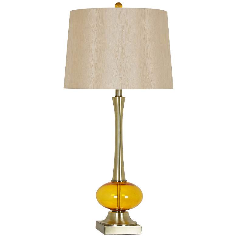 Image 1 Crestview Collection Jeanie Gold and Amber Table Lamp