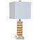 Crestview Collection Jill Orange and Crystal Table Lamp