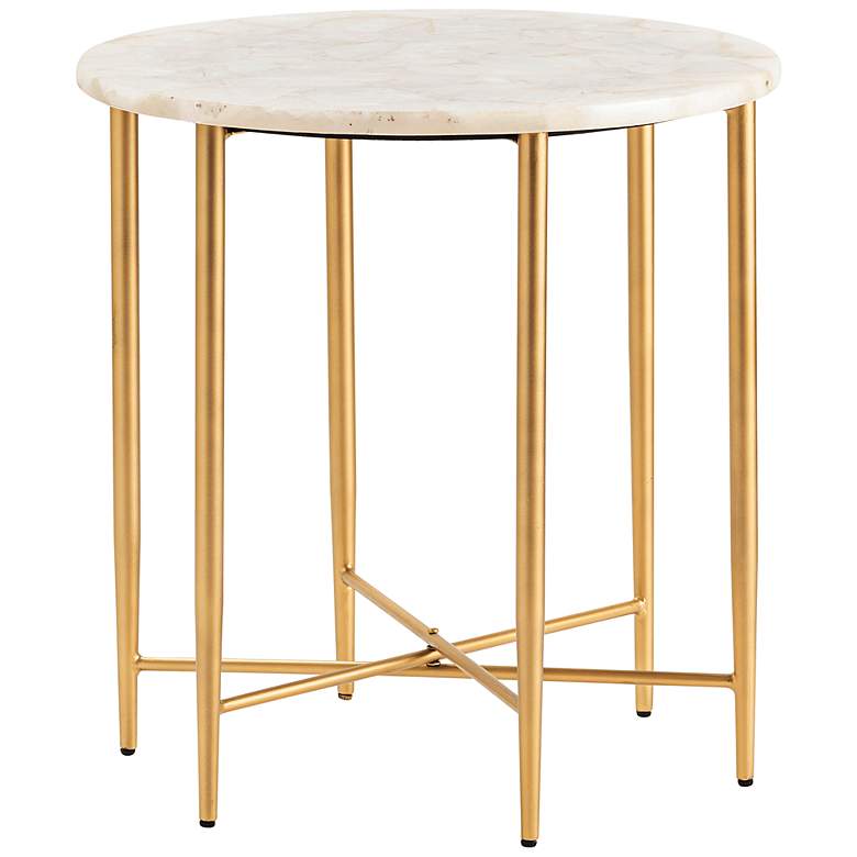 Image 1 Crestview Collection Katherine 24" Wide Gold Accent Table