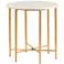 Crestview Collection Katherine 24" Wide Gold Accent Table