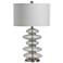 Crestview Collection Keller 27 1/4" Stacked Bubble Glass Table Lamp