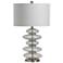 Crestview Collection Keller Stacked Bubble Glass Table Lamp