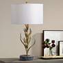 Crestview Collection Kendrick 32 3/4" Free Form Leaves Gold Table Lamp