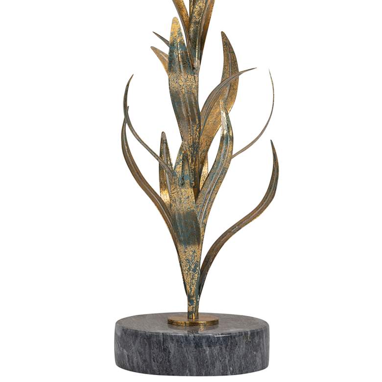 Image 5 Crestview Collection Kendrick 32 3/4" Free Form Leaves Gold Table Lamp more views