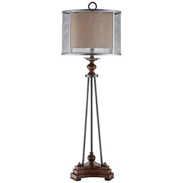 Crestview Collection Kenwood 41" High Iron and Wood Table Lamp