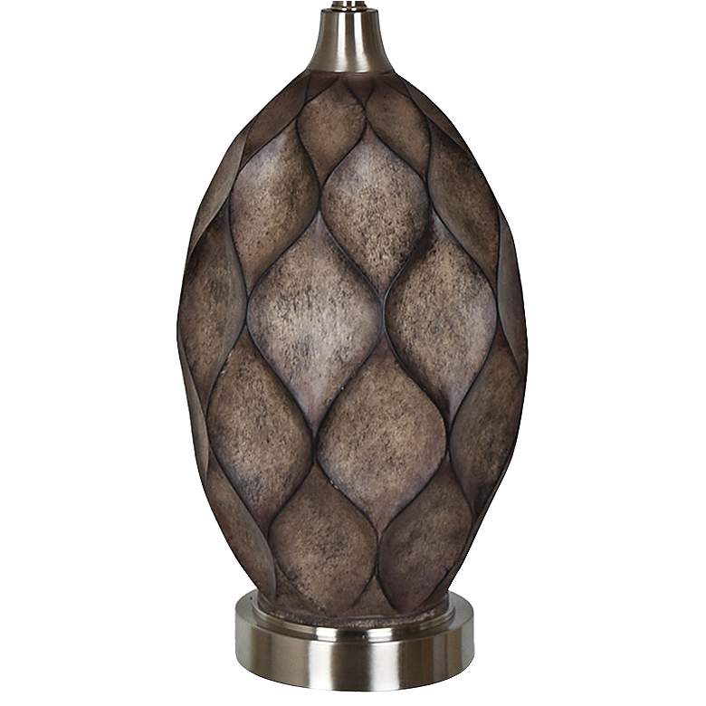 Image 3 Crestview Collection Kimball 34" Carved Wood Table Lamp more views