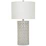 Crestview Collection Kincaid 30" Gray Ceramic Column Table Lamp