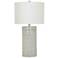 Crestview Collection Kincaid 30" Gray Ceramic Column Table Lamp