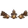 Thumbnail2 of Crestview Collection Koi Fish 12" Wide Antique Gold Statues Set of 3 more views