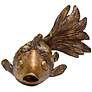 5_Crestview Collection Koi Fish 12" Wide Antique Gold Statues Set of 3 more views