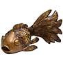 6_Crestview Collection Koi Fish 12" Wide Antique Gold Statues Set of 3 more views