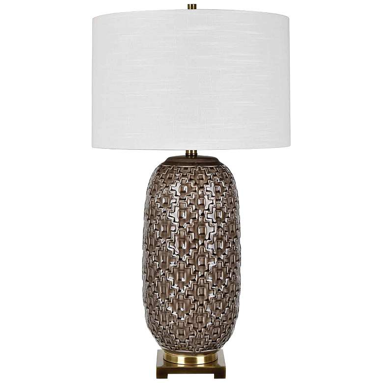 Image 1 Crestview Collection Korbel 31 1/2 inch Champagne Gray Table Lamp