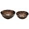 Crestview Collection Lark Bronze Decorative Bowls Set of 2