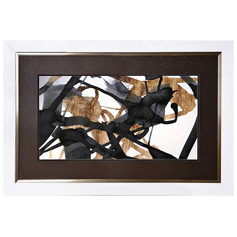 Image 1 Crestview Collection Laser Gold II 32 inch Wide Framed Wall Art