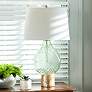 1_Crestview Collection Leaf Translucent Pale Green Glass Table Lamp
