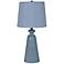 Crestview Collection Leno Blue Ceramic Table Lamp