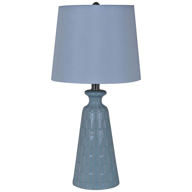 Image 1 Crestview Collection Leno Blue Ceramic Table Lamp
