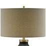 Crestview Collection Liam Black Pitted Glass Table Lamp