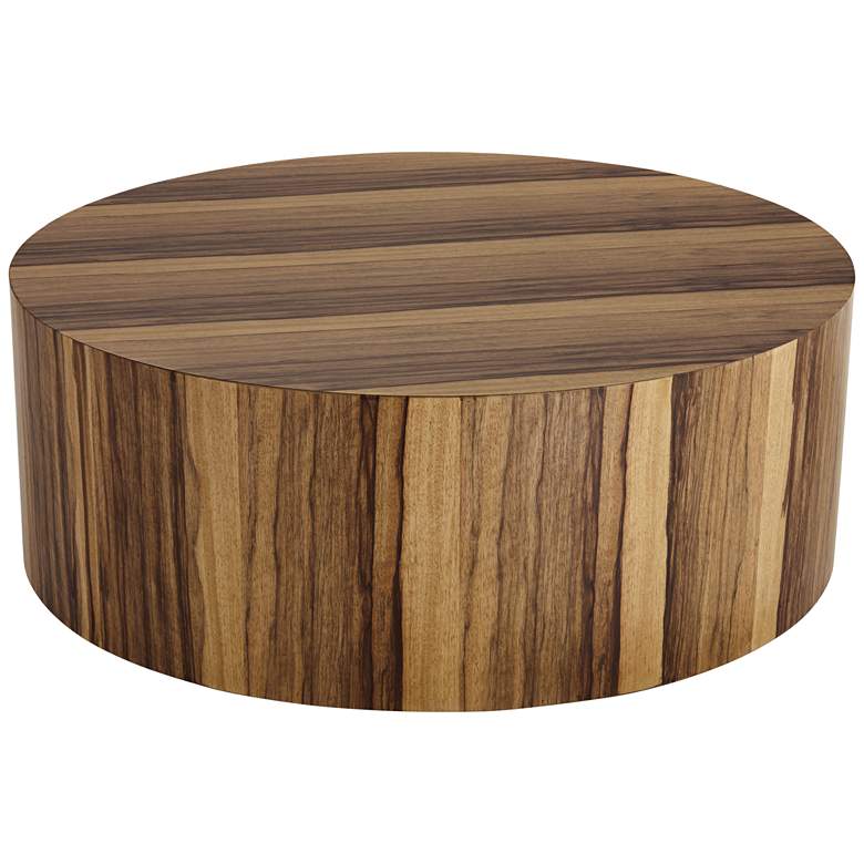 Image 2 Crestview Collection Limba 42 inch Wide Brown Cocktail Table