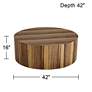 Crestview Collection Limba 42" Wide Brown Cocktail Table