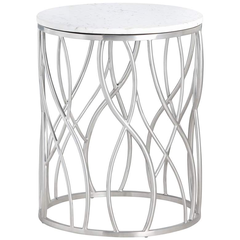 Image 1 Crestview Collection Luna Marble Accent Table