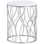 Crestview Collection Luna Marble Accent Table