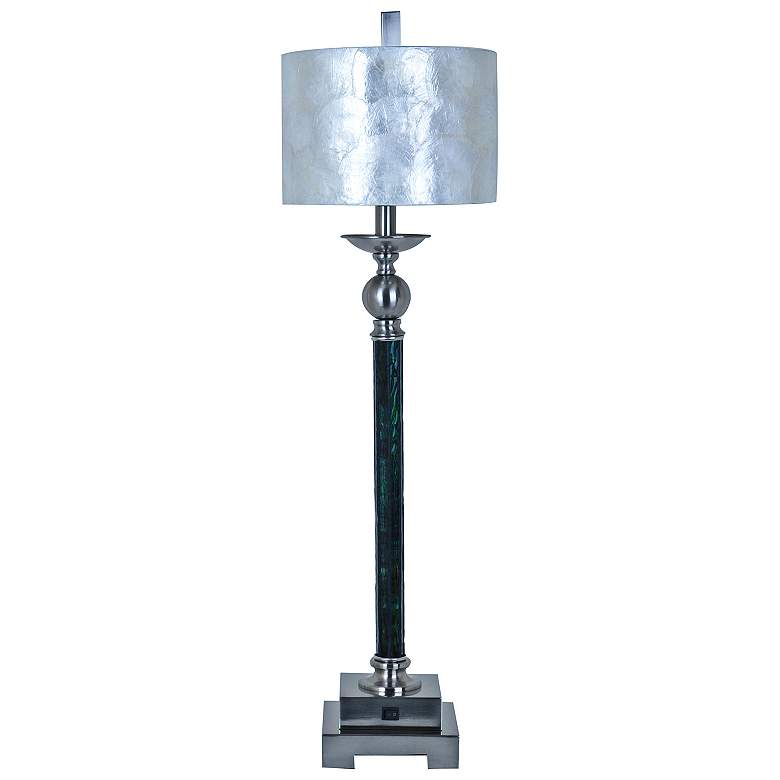 Image 1 Crestview Collection Luxe Capiz Tall Buffet Table Lamp