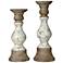 Crestview Collection Malta Pillar Candle Holder Set of 2