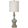 Crestview Collection Marbella Soft Blue Ceramic Table Lamp
